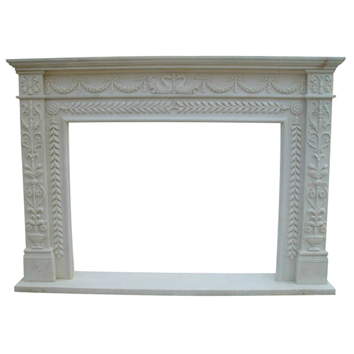 Fireplace Mantels,Marble Fireplace,White marble